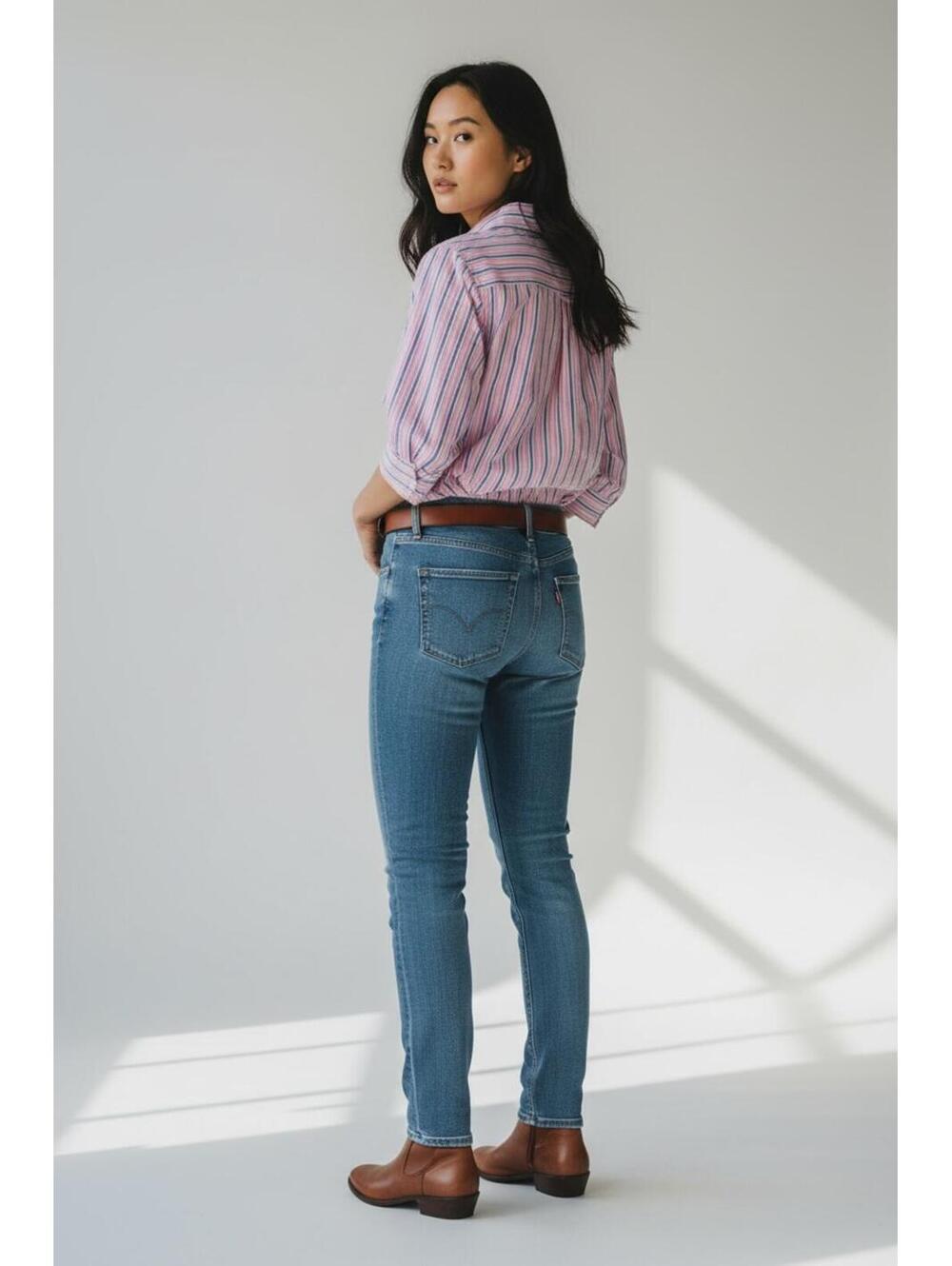Levi’s Women’s Medium Wash, Mid-Rise Skinny Jeans, Size 6 S/C